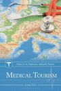 Text: "Health & Medical Issues Today: Medical Tourism" von Lydia Gan. Ein Stethoskop liegt auf einer Europakarte.