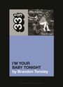 Buchcover: "I'm Your Baby Tonight" von Brandon Tensley. Schwarz-weißes Foto oben rechts, Frau auf Motorrad.