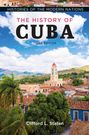 „The History of Cuba, Third Edition“ von Clifford L. Staten. Historische Stadt mit Kirchturm, Palmen und Hügeln im Hintergrund.