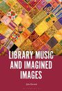 „LIBRARY MUSIC AND IMAGINED IMAGES“ von Júlia Durand; Patchwork mit bunten Stoffen in diagonalen Mustern.