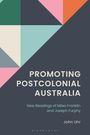 „PROMOTING POSTCOLONIAL AUSTRALIA“ 
„New Readings of Miles Franklin and Joseph Furphy“ 
„John Uhr“. Farbige geometrische Formen.