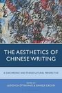 "The Aesthetics of Chinese Writing: A Diachronic and Transcultural Perspective. Edited by Ludovica Ottaviano & Daniele Caccin." 

Im Hintergrund sind abstrakte chinesische Schriftzeichen auf einer farbenfrohen Collage zu sehen.