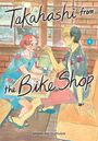 "Takahashi from the Bike Shop", Illustration: Zwei Personen in einem Café, eine füttert die andere mit einem Löffel.