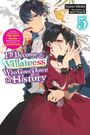 Titel: "I'll Become a Villainess Who Goes Down in History." Zwei stilvolle Figuren in eleganter Kleidung.