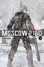 "Moscow 2160", Kumo Kagyu, Illustration von Noboru Kannatuki. Mensch in Winterkleidung mit Waffe im Schnee.