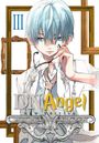 "DN Angel, New Edition" prangt in der Mitte. Ein Junge mit silberblauem Haar hält eine Brille, umgeben von Bilderrahmen.