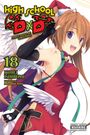High School DxD 18 von Ichiei Ishibumi. Mädchen in Weihnachtskleidung mit Engelsflügeln und Glocke.