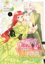 Ein Manga-Cover mit einem roten Text: „A Timid Lady was turned into an Ugly Cat...“ Vorne eine Frau mit Brille und ein Mann mit Katze.