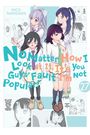 "No Matter How I Look at It, It's You Guys' Fault I'm Not Popular! 27." Drei Mädchen in Schuluniformen stehen nebeneinander.