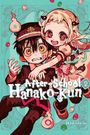 "After-School Hanako-Kun 2" steht unten. Zwei animierte Figuren, ein Junge mit Mütze und ein blondes Mädchen, fröhlich.