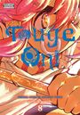 Texts: "Tueçe Oni", "Primal Gods in Ancient Times", "Kenji Tsurubuchi", "8", "Parental Advisory Warning". Illustration eines Charakters mit pinken Haaren und einem Stock.