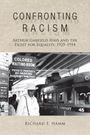 Texte: "Confronting Racism", "Arthur Garfield Hays and the Fight for Equality, 1925-1954", "Richard F. Hamm", "Colored Waiting Room". Ein Bus und wartende Menschen.