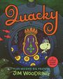 "Quacky" in großen Buchstaben, darunter "Plus Second Big Feature" und "Jim Woodring"; cartoonartige Zeichnung eines Wesens.
