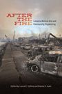 "AFTER THE FIRE: Lahaina Mutual Aid and Community Organizing". Verbrannte Autos stehen in einer zerstörten Landschaft.