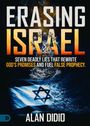 „Erasing Israel“ in großen Buchstaben. Darunter eine Illustration mit Flagge Israels und biblischer Szene. Autor: Alan Didio.