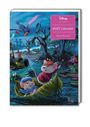 „2027 Calendar“ und „Thomas Kinkade Studios“. Zwei Mäuse in einem Blattboot im Dschungel, Papagei im Himmel.