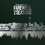 Text: "Mike McCready's Farewell to Seasons." Grafik eines Stadtsilhouettes mit einem Herzschlag-ähnlichen Muster darunter.