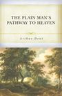 "THE PLAIN MAN'S PATHWAY TO HEAVEN" Arthur Dent. Unterhalb ein Gemälde: Waldweg mit Bäumen und Lichtstrahlen.