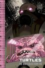 Text: "Teenage Mutant Ninja Turtles: The IDW Collection V10." Illustration: Ein pinkes, wütendes Gehirnwesen in einem Roboteranzug.