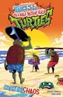Text: "TALES OF THE TEENAGE MUTANT NINJA TURTLES", darunter "COASTAL CHAOS". Illustration: Schildkröten am Strand.