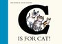 "C IS FOR CAT!" darunter drei gezeichnete Katzen im Buchstaben C, daneben die Namen Em Lynas & Sara Ogilvie.
