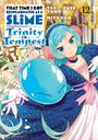 „That Time I Got Reincarnated as a Slime: Trinity in Tempest 12“. Eine Figur mit blauen Haaren tanzt, ein blauer Schleim schwebt.