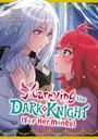 „Marrying the Dark Knight (For Her Money)“; Hand in Hand; weiße Haare treffen rote Haare; Manga-Stil.