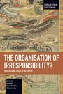 Cover mit Text "THE ORGANISATION OF IRRESPONSIBILITY? REASSESSING COVID-19 IN EUROPE". Illustration zeigt eine fantasievolle Landschaft.