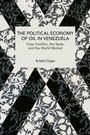 Text: "THE POLITICAL ECONOMY OF OIL IN VENEZUELA. Class Conflict, the State, and the World Market." Hintergrund: florales Muster.