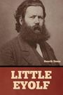Henrik Ibsen oben, "LITTLE EYOLF" unten, sepiafarbenes Porträt eines bärtigen Mannes.