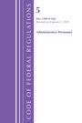 "5 Part 1200 to End Revised as of January 1, 2025 Administrative Personnel" in lila Schrift auf weißem Hintergrund.