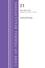 „21 Parts 500 to 599, Revised as of April 1, 2025, Food and Drugs“ in lila Schrift. Links ein lila Streifen.