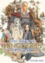 Text: "The Twelve Kingdoms: Book Three - Sea of Wind, Shore of the Labyrinth, Fuyumi Ono." Illustration mit Figuren und Landschaft.