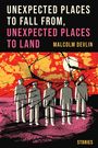 "UNEXPECTED PLACES TO FALL FROM, UNEXPECTED PLACES TO LAND" von Malcolm Devlin. Illustration: Menschen mit geometrischen Mustern.