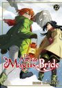 „The Ancient Magus' Bride“, Manga-Cover, zwei Figuren im Schnee, eine trägt eine Laterne, winterliche Kleidung.