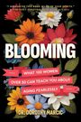 Der Text beschreibt ein Buch von Dr. Dorothy Marcic über das Lernen von Frauen über 50. Umgeben von bunten Blumen.