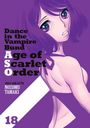 "Dance in the Vampire Bund: Age of Scarlet Order" und "story and art by Nozomu Tamaki" in einer violetten Illustration.