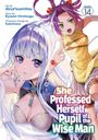Titel: "She Professed Herself Pupil of the Wise Man". Zwei Anime-Figuren im Vordergrund.