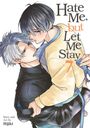 „Hate Me, but Let Me Stay 7“. Zwei junge Männer in enger, emotionaler Umarmung, gezeichnet in Manga-Stil.