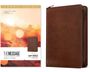 The Message Deluxe Gift Zipper Bible, Large Print (Leather-Look, Rustic Brown), Buch