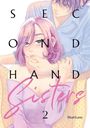 "SECOND HAND Sisters 2 Battan" in eleganter Schrift. Illustration: Frau mit rosa Haaren und Mann im Hintergrund.