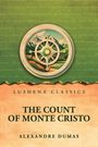"Lushena Classics, The Count of Monte Cristo, Alexandre Dumas." Oben ein Schiffssteuer auf Landschaft.