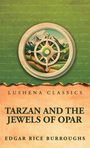 LUSHENA CLASSICS, TARZAN AND THE JEWELS OF OPAR, EDGAR RICE BURROUGHS. Ein Kompassrad über einer Landschaft.