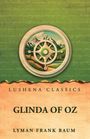 "Glinda of Oz" von Lyman Frank Baum. Illustration: Kompass über Berglandschaft in grün und beige Tönen.