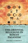 Oberer Teil: religiöse Symbole und Begriffe wie "CHRISTIANITY", "JUDAISM", "JAINISM". Unterer Teil: "LUSHENA CLASSICS", Buchtitel und Autor.