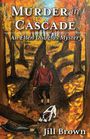 "Murder in Cascade: An Ellen Douglas Mystery." Illustration: Frau mit Hund im Herbstwald, Hund beschnuppert etwas auf dem Boden.