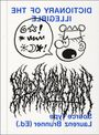 Text: "DICTIONARY OF THE ILLEGIBLE" und "Source Type Laurenz Brunner (Ed.)". Karikatur mit Gesichtsausdruck.