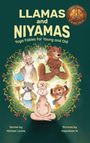 „Llamas and Niyamas: Yoga Fables for Young and Old“. Illustrationen zeigen Tiere in Yoga-Posen.