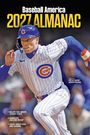 Weißer Text auf schwarzem Hintergrund: "Baseball America 2027 ALMANAC". Bold und schlicht gestaltet.