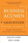 "BUSINESS ACUMEN for SALES SUCCESS" von Kevin Cope und Ben Cook, orange Hintergrund, schwarze und weiße Schrift.